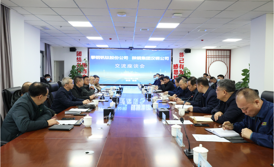 攀鋼釩鈦股份公司黨委書記李曉宇一行到漢鋼公司調研