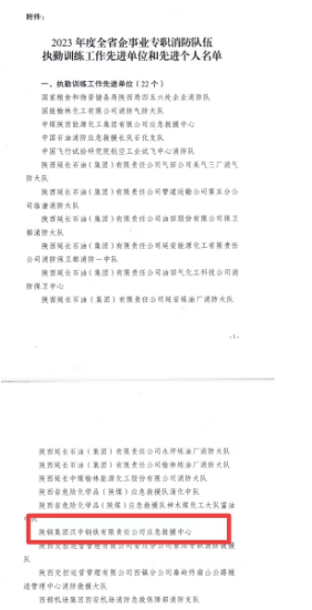 喜訊！漢鋼公司應急救援中心榮獲多項殊榮